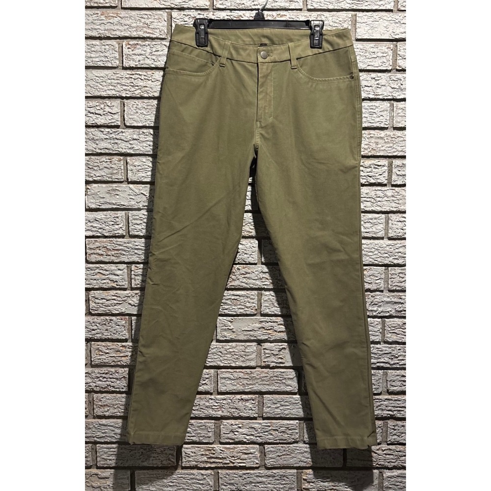 Lululemon ABC Slim Fit Pant 31 Olive Green Mens Trousers LM5AQ6S